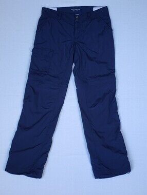 Columbia PFG Omni-Shade Convertible Hiking Pants Women’s 6 Short Blue